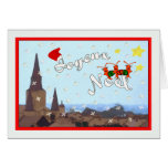 French Quarter Caroling Crawfish Christmas Cards