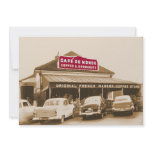 French Quarter Coffee Stand 1950 Announcement