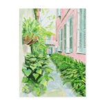 French Quarter Courtyard Postcard