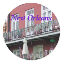 French Quarter Wrought Iron Balconies Sticker