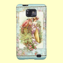 French Romantic Couple in Garden casemate cases