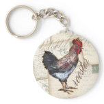 French Rooster Key Chain