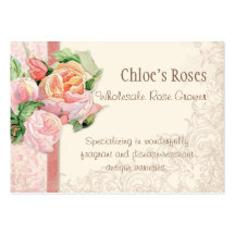 French Roses, Custom Business Cards