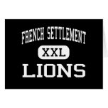 French Settlement - Lions - French Settlement Greeting Card