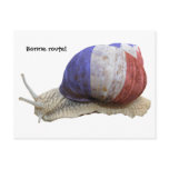 French snail, Bonne route! postcards