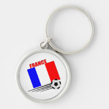 French Soccer Team Key Chain