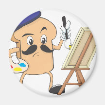 French Toast Artist Refrigerator Magnets