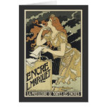 French Vintage Art Nouveau Greeting Card