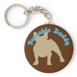Frenchie Daddy keychains