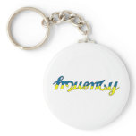 Frequency Blue/Yellow Key Chains