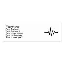Frequency music business card template
