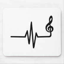 Frequency music note mousepad
