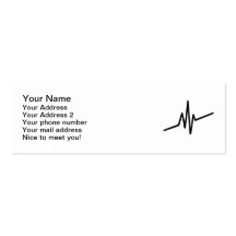 Frequency music pulse business cards