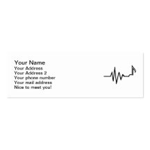 Frequency note music business cards