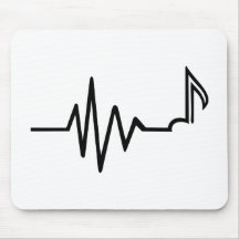 Frequency note music mouse pads