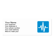 Frequency pulse heartbeat business card