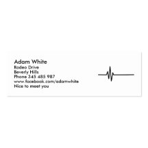 Frequency Pulse Heartbeat Business Card