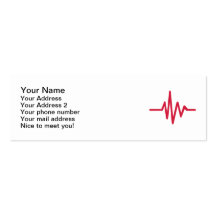 Frequency pulse heartbeat business cards