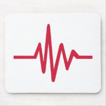 Frequency pulse heartbeat mousepads