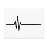 Frequency Pulse Heartbeat postcards