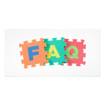 Frequently Asked Questions Custom Photo Card
