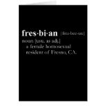 FRESBIAN (definition) Card