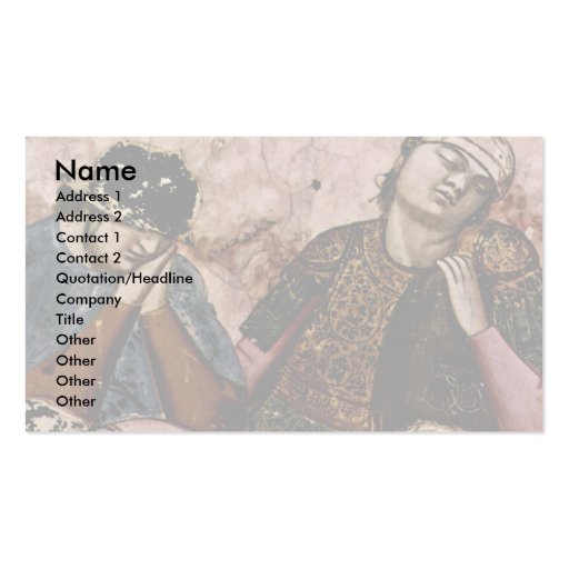 Frescoes In The Arena Chapel In Padua Business Card Templates