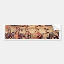 Frescoes In The Sala D'Udienza The Collegio Del Ca Bumper Sticker