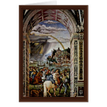 Frescoes On The Life And Deeds Greeting Card