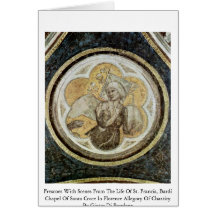 Frescoes With Scenes From The Life Of St. Francis Greeting Card