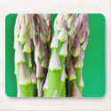 Fresh Asparagus On Green Background mousepads