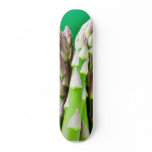 Fresh Asparagus On Green Background Skate Decks
