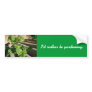 Fresh basil leaves bumper stickers
