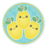 Fresh Bunch Of Lemons Kawaii Stickers