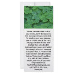 Fresh Clover Green Leafs rack cards