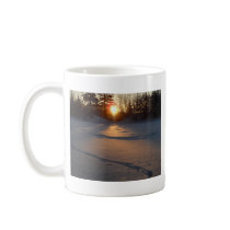 Fresh Deer Tracks at Sunrise Coffee Mugs