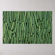 Fresh green beans poster
