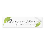 Fresh, Green Tropical-Leaf bumper stickers