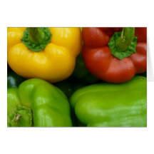 Fresh Peppers II (13 x 13) Greeting Card