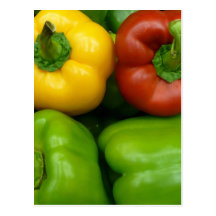 Fresh Peppers II (13 x 13) Post Cards