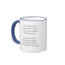 Fresh powder to ski mug