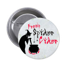 Fresh Spider Cider Pinback Buttons