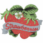 Fresh Strawberries embroidered shirts