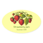 Fresh Strawberry Preserves Label stickers