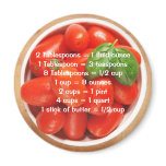 Fresh Tomatoes with Measurement Equivalents Magnet