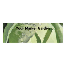 Fresh vegetable business card