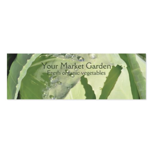 Fresh vegetable business card