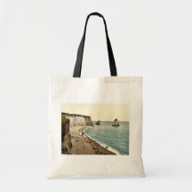 Freshwater Bay Arch and Stag Rocks, Isle of Wight, Canvas Bag