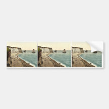 Freshwater Bay Arch and Stag Rocks, Isle of Wight, Bumper Stickers