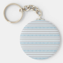 Fret Stripe Cornflower Keychain